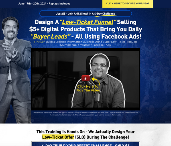 BuildYourSlo -  Low Ticket Funnel